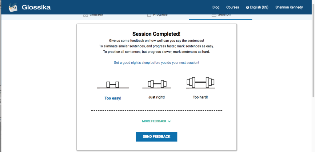 Glossika: Review of the audio language program