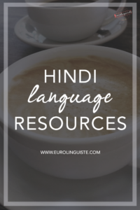 Hindi Language Resources | Eurolinguiste