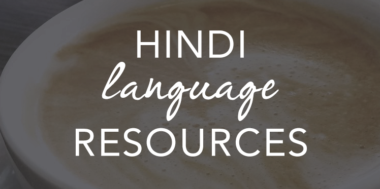 Hindi language learning resources