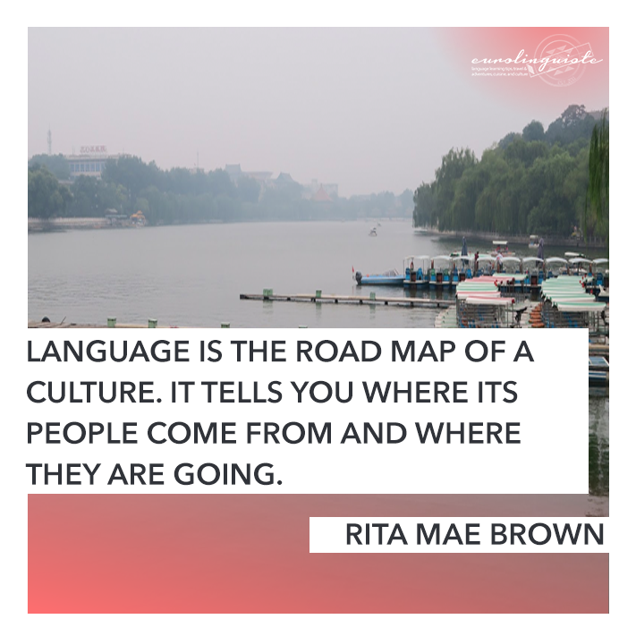 Language is the road map of a culture. It tells you where its people come from and where they are going.
RITA MAE BROWN